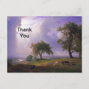 Bierstadt California Spring Painting Thank You Postcard