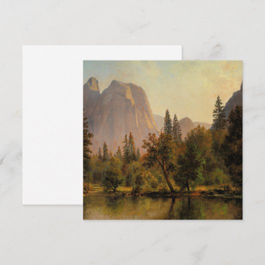 Bierstadt - Cathedral Rocks, Yosemite Valley, (Front/Back)