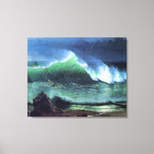 Bierstadt _ Emerald Sea famous painting Canvas Print