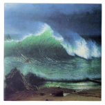 Bierstadt - Emerald Sea, fine art painting, Ceramic Tile