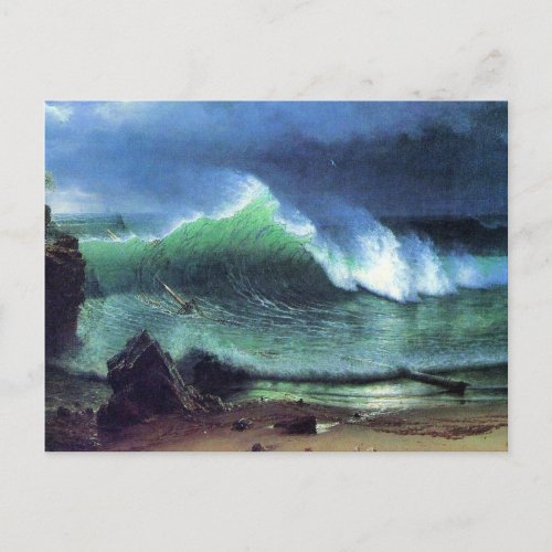 Bierstadt _ Emerald Sea fine art painting Postcard