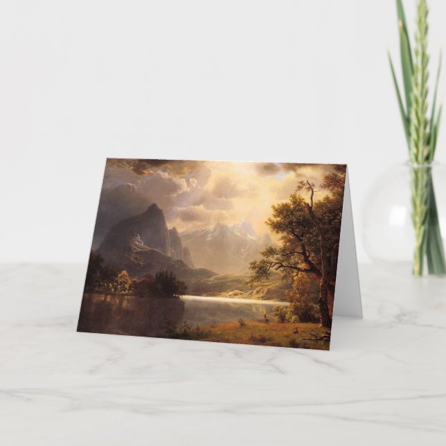 Bierstadt Estes Park Colorado Greeting Card (Front)