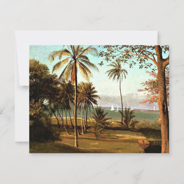 Bierstadt - Florida Scene, fine art painting, Card (Front)