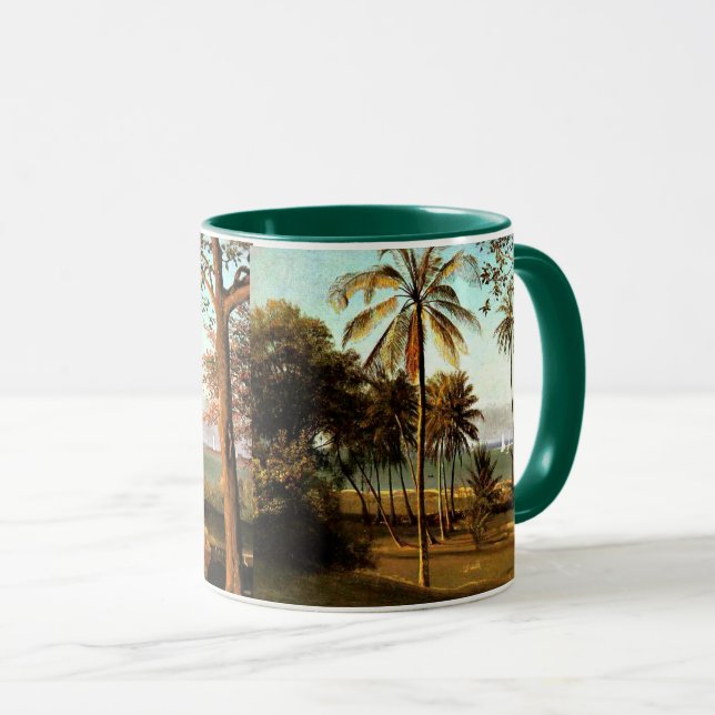 Bierstadt - Florida Scene, fine art painting, Mug (Front Right)