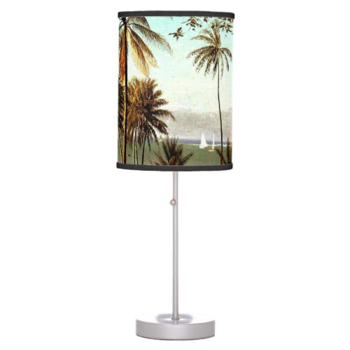 Bierstadt _ Florida Scene tropical painting Table Lamp