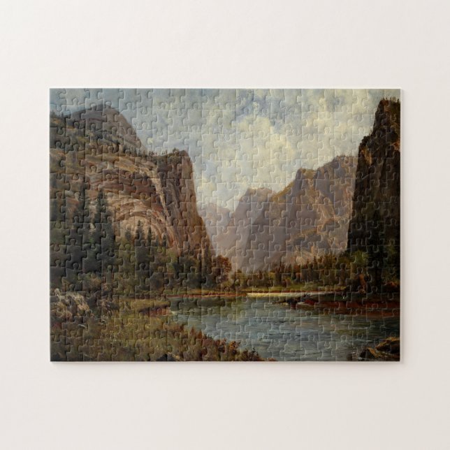 Bierstadt Gates of Yosemite Painting Jigsaw Puzzle (Horizontal)