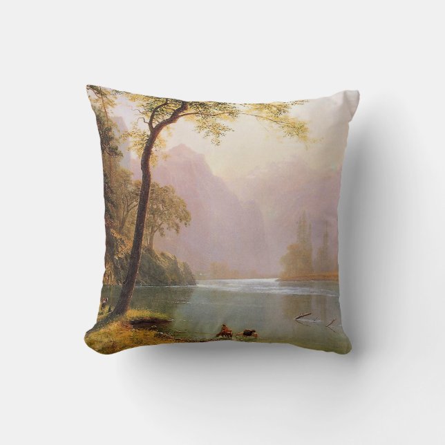 Bierstadt - Kern's River Valley, California, Throw Pillow (Front)