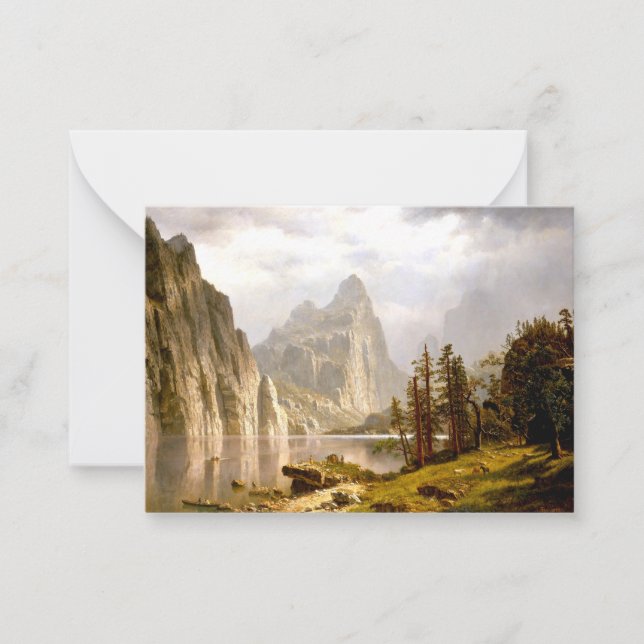 Bierstadt - Merced River, Yosemite Valley Note Card (Front)