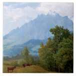Bierstadt - Mount Pilatus Ceramic Tile