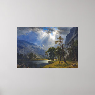 Bierstadt Mount Starr King Yosemite Painting Canvas Print