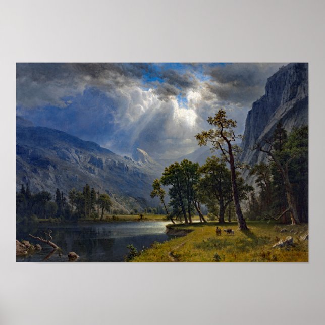Bierstadt Mount Starr King Yosemite Painting Poster (Front)