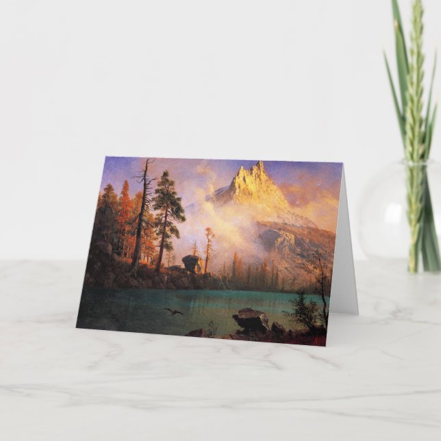 Bierstadt - Mountain Lake, fine art, Card (Front)