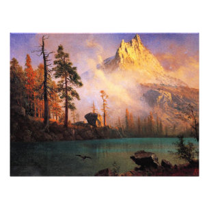 Bierstadt - Mountain Lake, fine art painting Photo Print