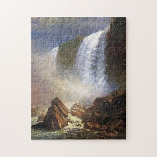 Bierstadt Niagara Falls Painting Jigsaw Puzzle