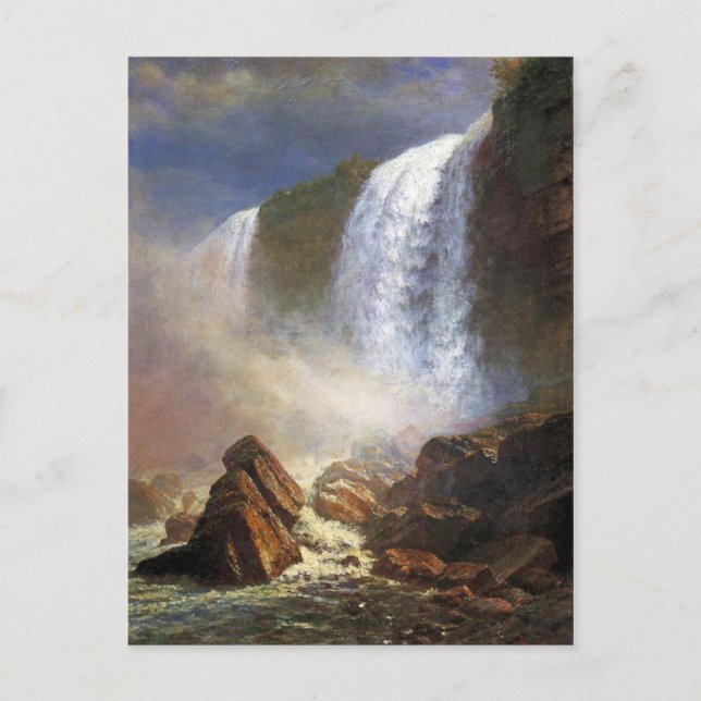 Bierstadt Niagara Falls Painting Postcard (Front)