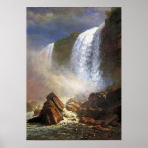 Bierstadt Niagara Falls Painting Poster