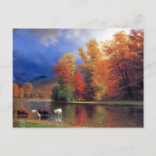 Bierstadt On The Saco Painting Postcard