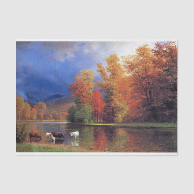 Bierstadt On The Saco Painting Tissue Paper (Front)