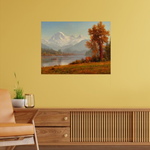 Bierstadt painting Mount Baker Washington Poster