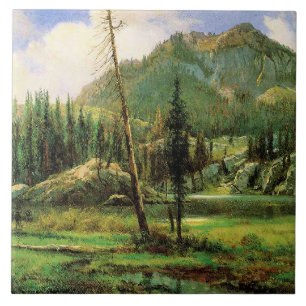Bierstadt - Sierra Nevada Mountains, Ceramic Tile