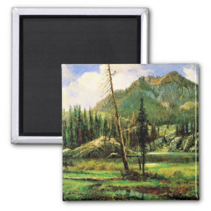 Bierstadt - Sierra Nevada Mountains, fine art Magnet