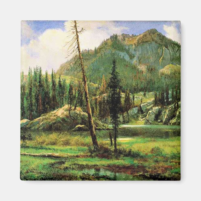 Bierstadt - Sierra Nevada Mountains, fine art Magnet (Front)