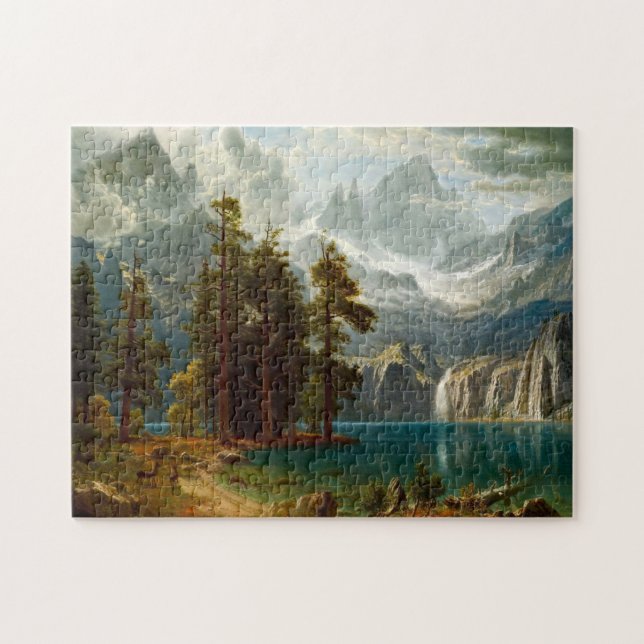 Bierstadt Sierra Nevada Painting Jigsaw Puzzle (Horizontal)