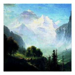 Bierstadt - Staubbach Falls near Lauterbrunnen Poster