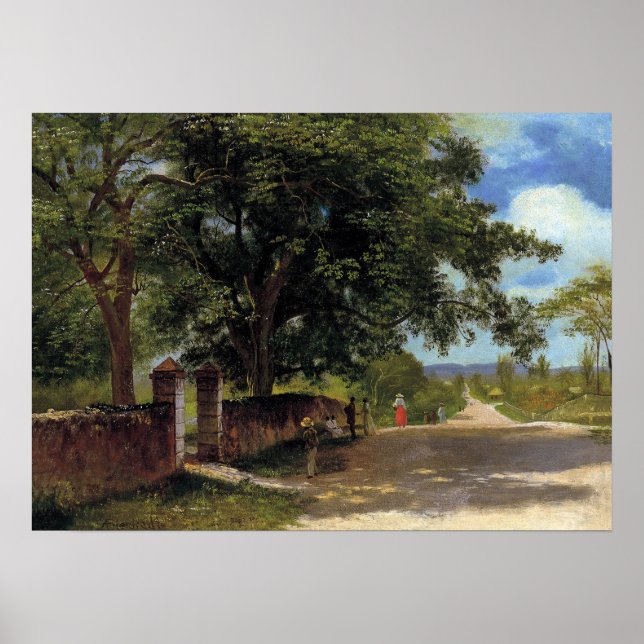 Bierstadt - Street In Nassau Poster (Front)