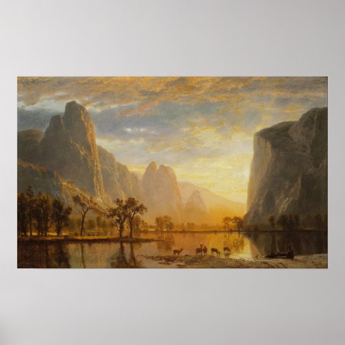 Bierstadt _ Valley Of The Yosemite Poster