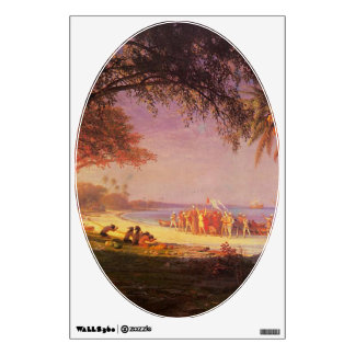 Biestadt Albert, The Landing of Columbus.Landscape Wall Decal