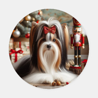 Biewer and Yorkshire Terrier Nutcracker Coasters