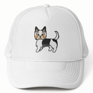 Biewer Terrier Biewer Yorkie Cute Cartoon Dog Trucker Hat