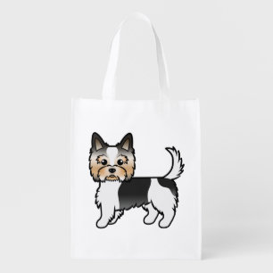 Biewer Terrier / Biewer Yorkshire Terrier Dog Grocery Bag