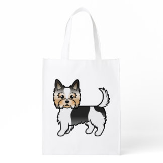 Biewer Terrier / Biewer Yorkshire Terrier Dog Grocery Bag