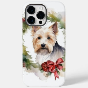 Biewer Terrier Christmas Wreath Festive Pup  Case-Mate iPhone 14 Pro Max Case