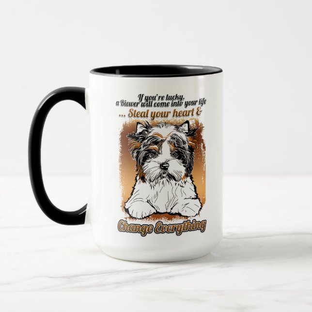Biewer Terrier Coffee Mug (Left)