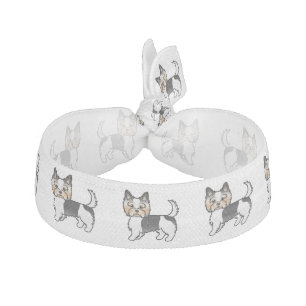 Biewer Terrier Cute Cartoon Dogs Elastic Hair Tie