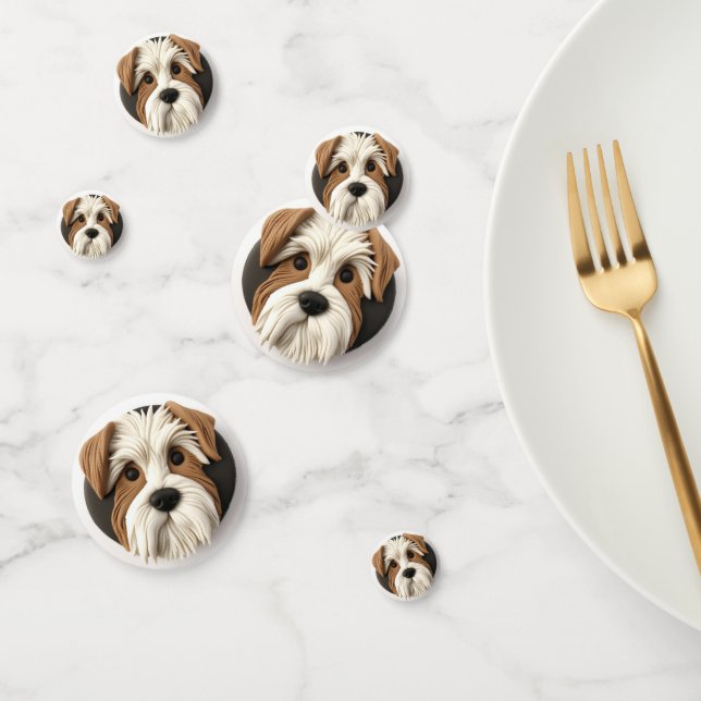 Biewer Terrier Dog 3D Inspired Confetti (Group)