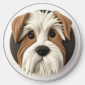 Biewer Terrier Dog 3D Inspired Wireless Charger (Front)