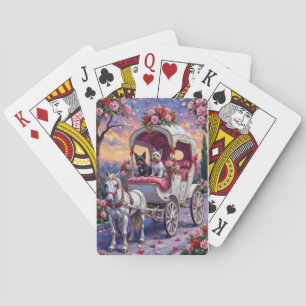 Biewer Terrier Dog Valentine's Day Poker Cards