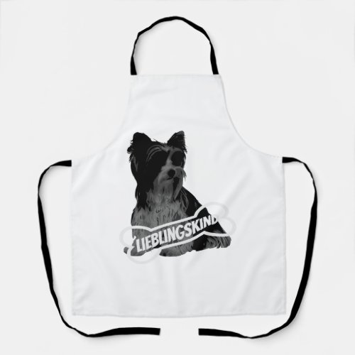 Biewer Terrier portrait funny saying Classic T_Sh Apron