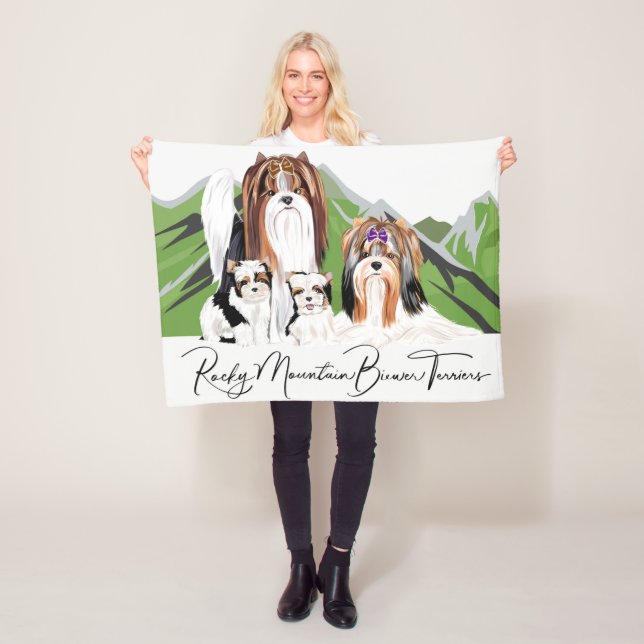 Biewer Terrier Puppy Blanket (In Situ)