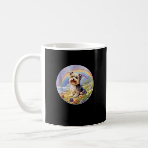Biewer Terrier Rainbow Bridge Cute Memorial Puppy  Coffee Mug