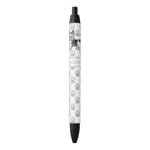 Biewer Terrier Yorkie Cartoon Dog & Name Pen