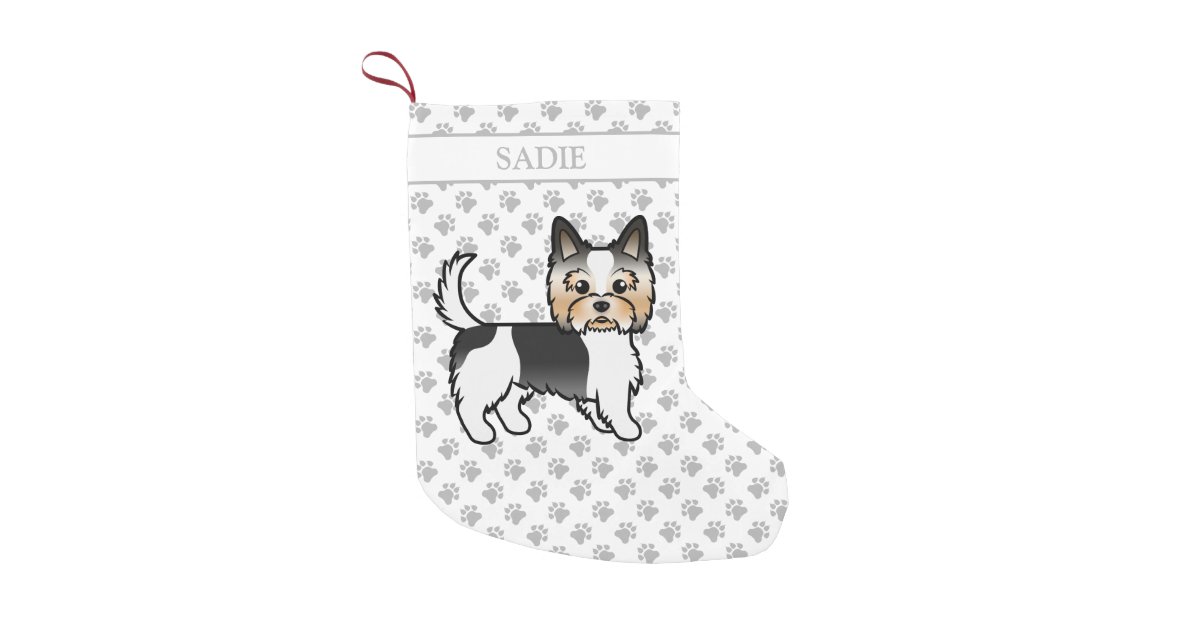 Yorkshire Terrier Dog Christmas Stocking