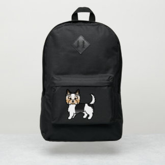 Biewer Terrier / Yorkshire Terrier Cartoon Dog Port Authority® Backpack