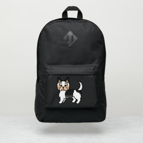 Biewer Terrier  Yorkshire Terrier Cartoon Dog Port Authority Backpack