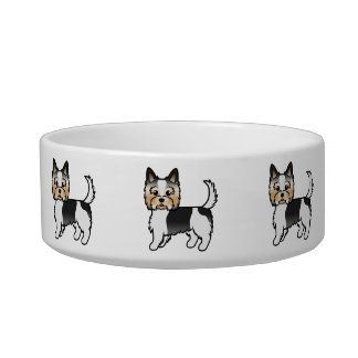Biewer Terrier Yorkshire Terrier Cute Cartoon Dogs Bowl