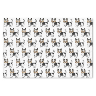 Biewer Terrier Yorkshire Terrier Cute Dog Pattern Tissue Paper